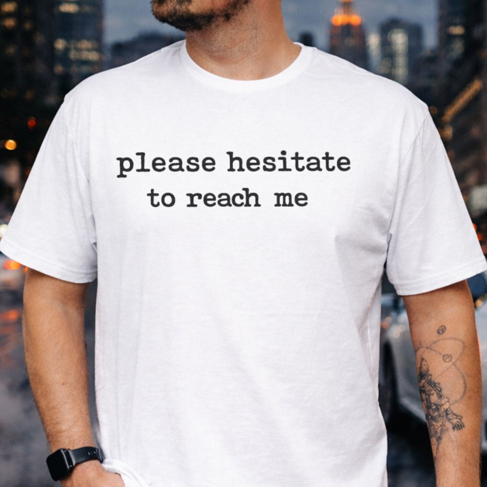 Funny Introvert Reluctant Social Accessibility T-Shirt