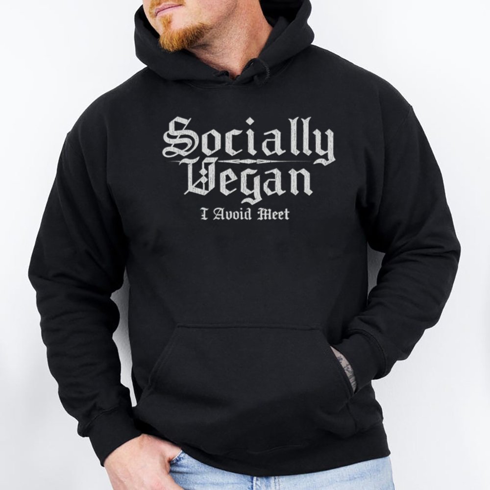 Socially Vegan I Avoid Meet Inappropriate Shirts For Introverts 2