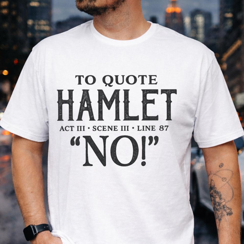 Witty Introvert Literary Sarcasm T-Shirt