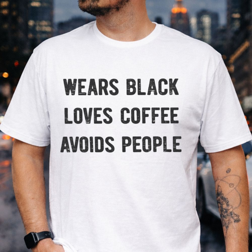 Funny Introvert Coffee Over People T-Shirt