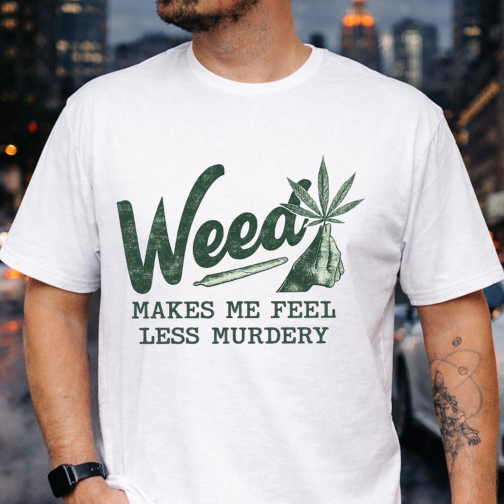 Funny Stoner Dark Mood Relief Exaggeration T-Shirt