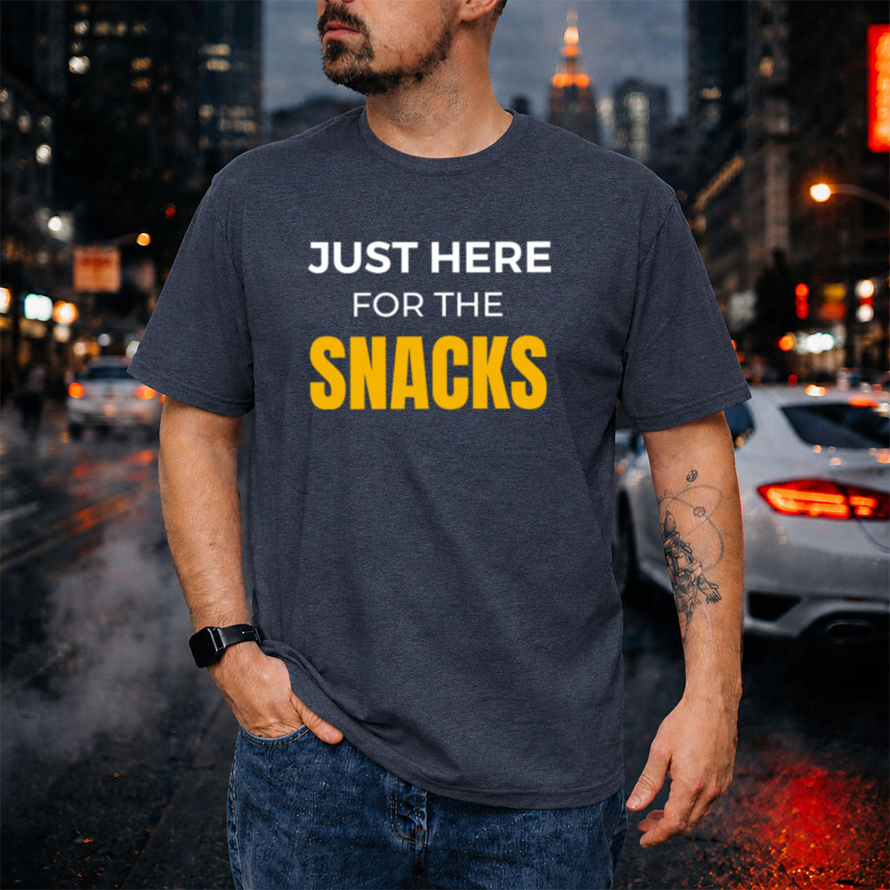 Adult Humor Shirt Just Here For The Snacks, Snack-First Introvert Tee Image 4 Adult Humor Shirt Just Here For The Snacks, Snack-First Introvert Tee 4