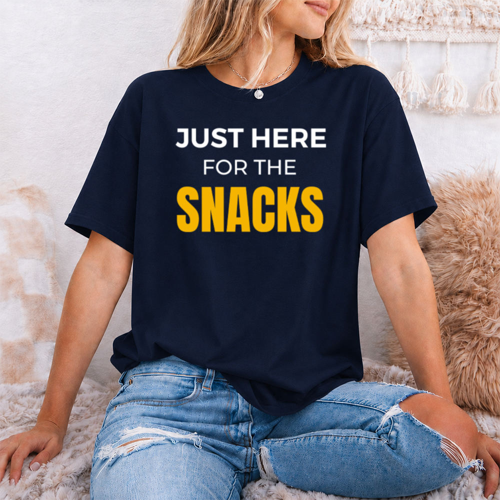 Adult Humor Shirt Just Here For The Snacks, Snack-First Introvert Tee Image 6 Adult Humor Shirt Just Here For The Snacks, Snack-First Introvert Tee 6