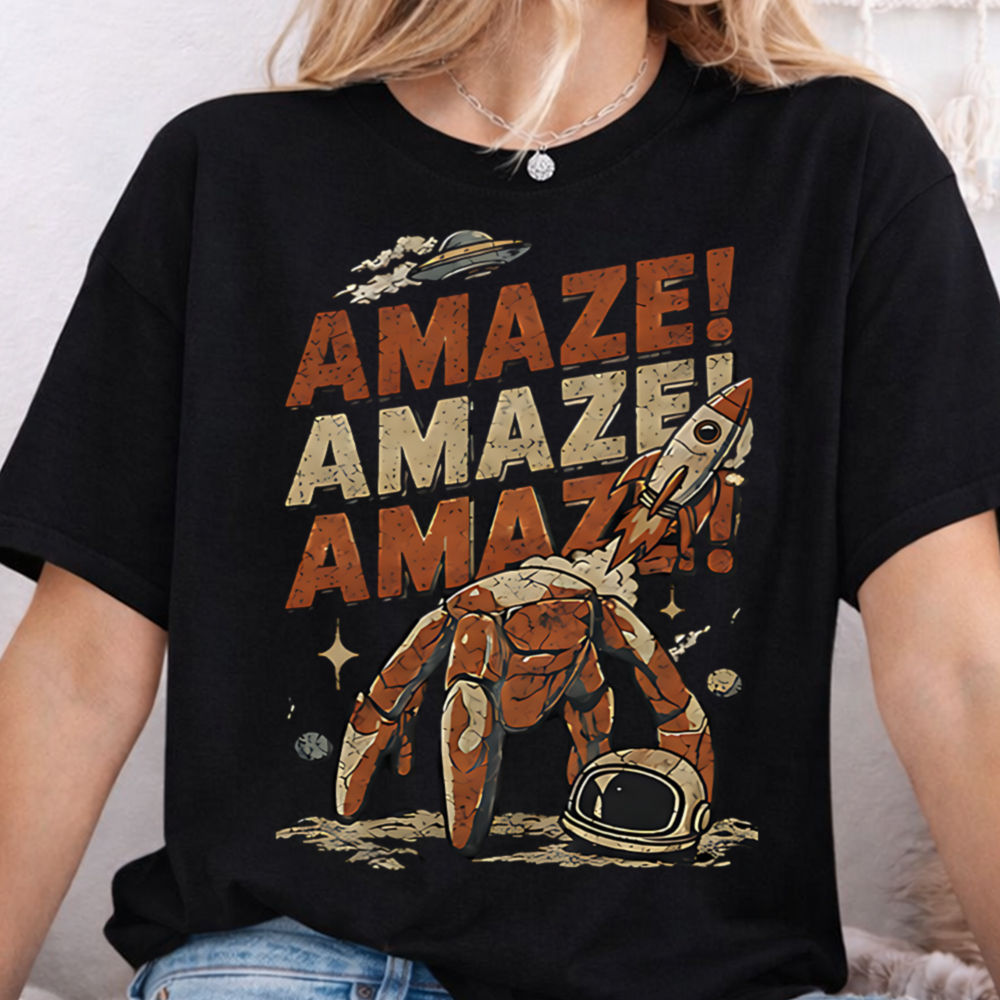 Amaze Rocket Rocky Shirt - Project Hail Mary Rocky Quote T-Shirt 2