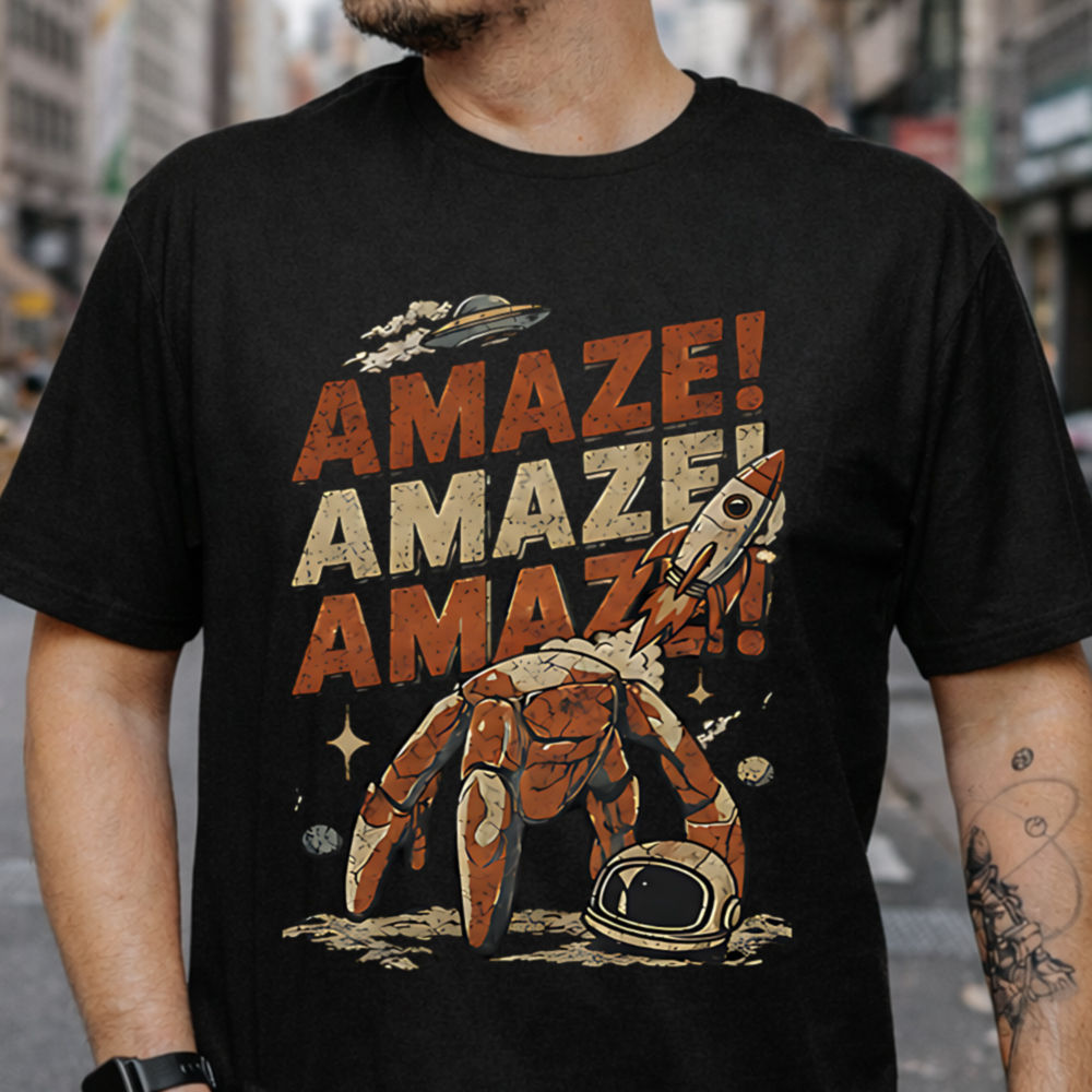 Amaze Rocket Rocky Shirt - Project Hail Mary Rocky Quote T-Shirt