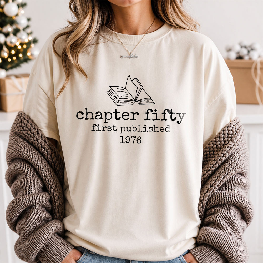 Book Lover Shirt - Celebrating Chapter Fifty with a Love for Stories