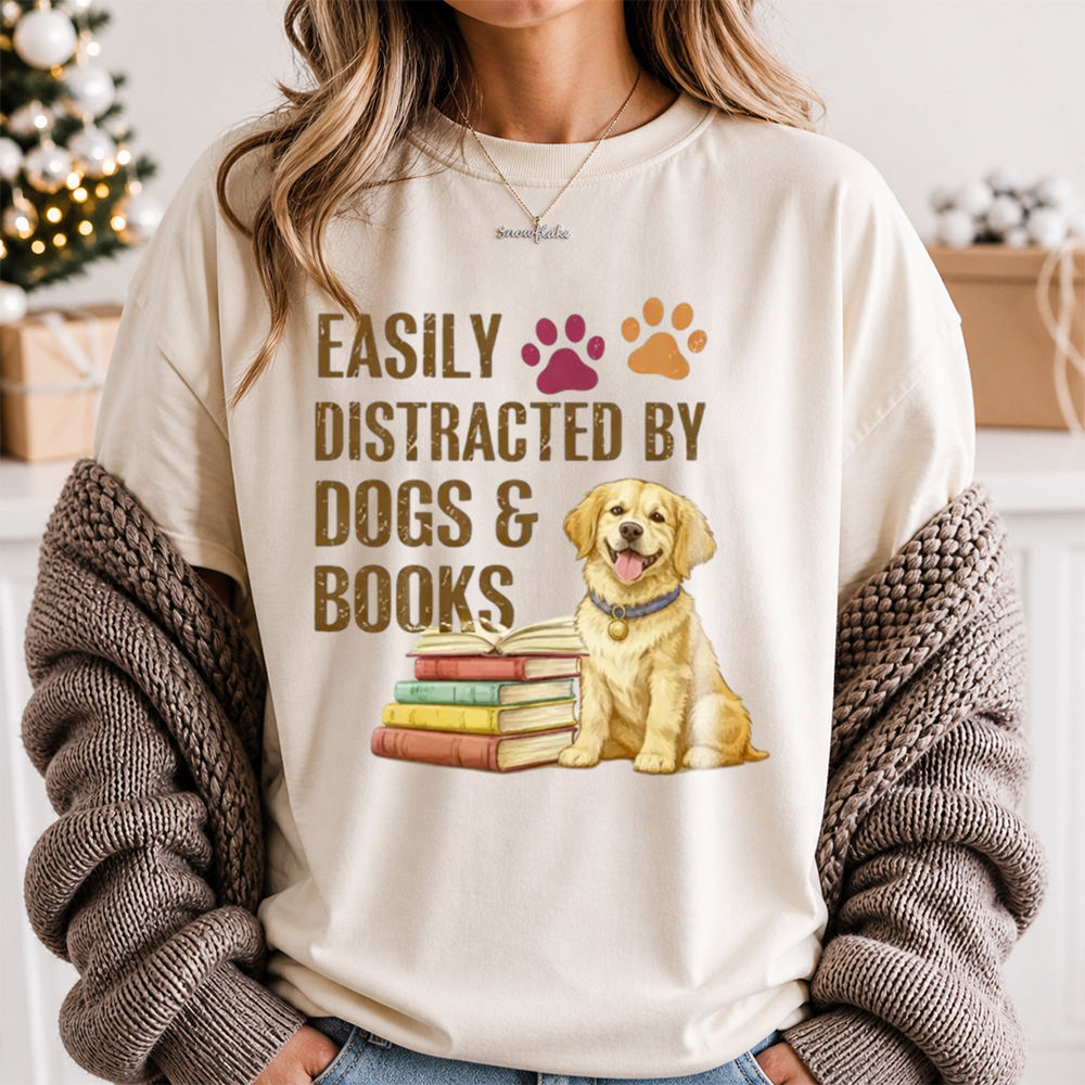 Book Lover Shirt - For Those Who Get Lost in Pages and Paws 2