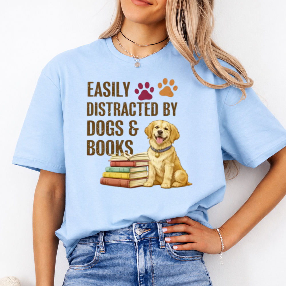 Book Lover Shirt - For Those Who Get Lost in Pages and Paws