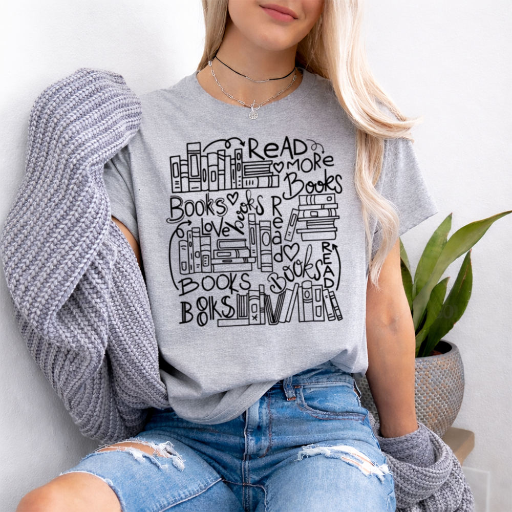 Bookish Book Lover T-Shirt - Read More Books Books Love Books 2