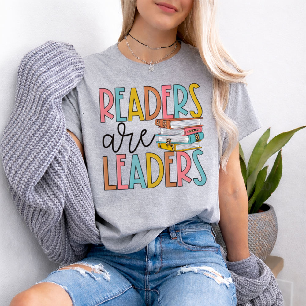 Bookish Book Lover T-Shirt - Readers Are Leaders 2
