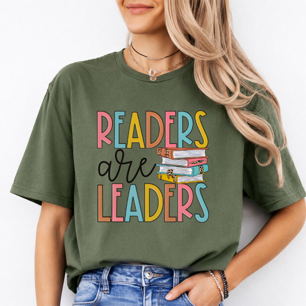 Bookish Book Lover T-Shirt – Readers Are Leaders Image 5 Bookish Book Lover T-Shirt - Readers Are Leaders 5