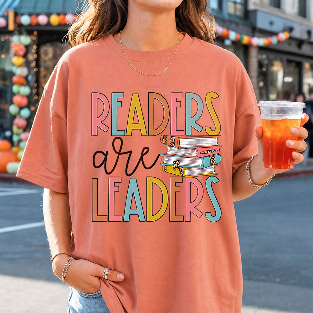 Bookish Book Lover T-Shirt – Readers Are Leaders Image 7 Bookish Book Lover T-Shirt - Readers Are Leaders 7