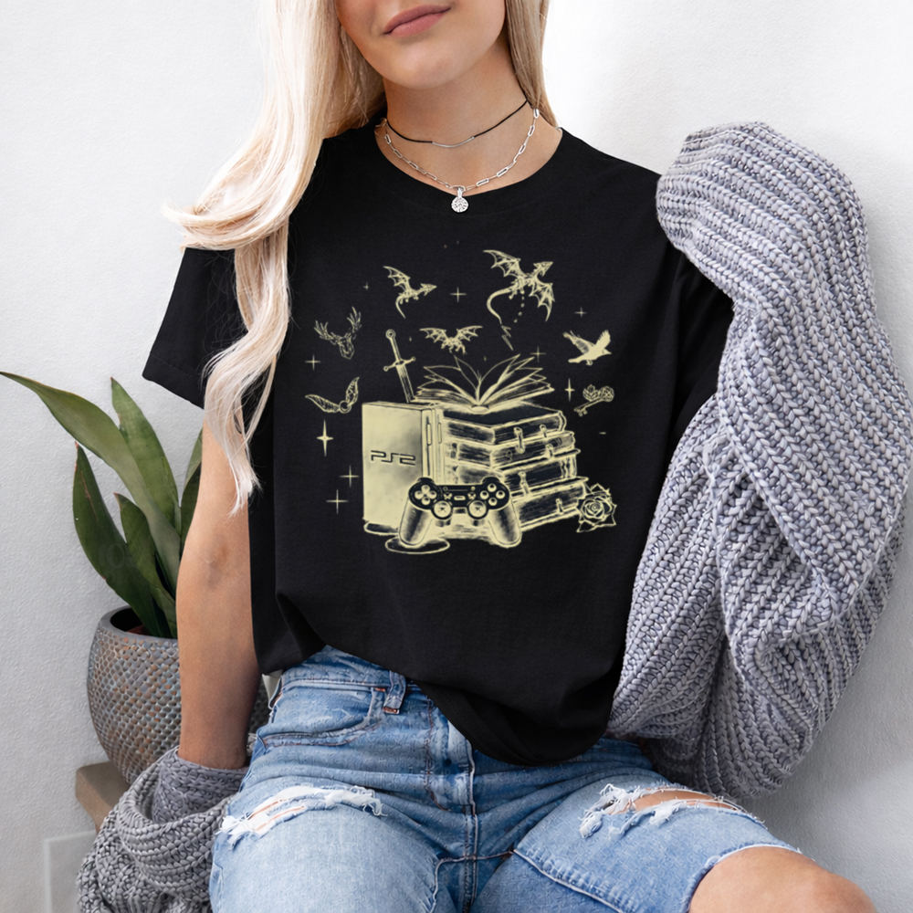 Bookish Fantasy Reader T-Shirt for Bookworms 2