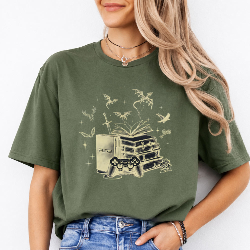 Bookish Fantasy Reader T-Shirt for Bookworms Image 3 Bookish Fantasy Reader T-Shirt for Bookworms 3