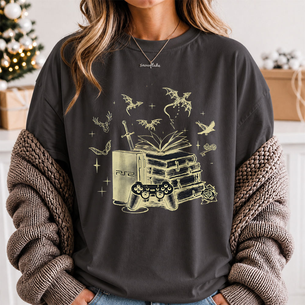 Bookish Fantasy Reader T-Shirt for Bookworms