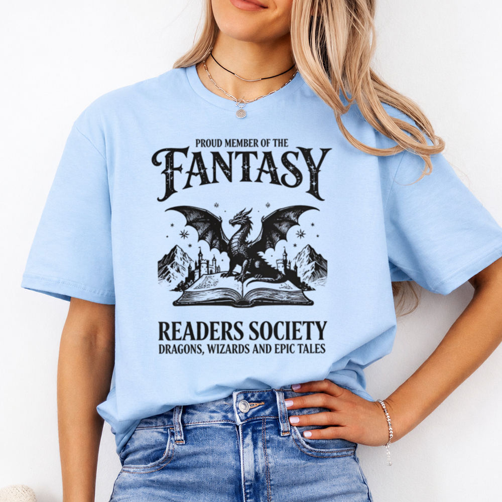 Bookish Fantasy Reader T-Shirt for Quiet Readers