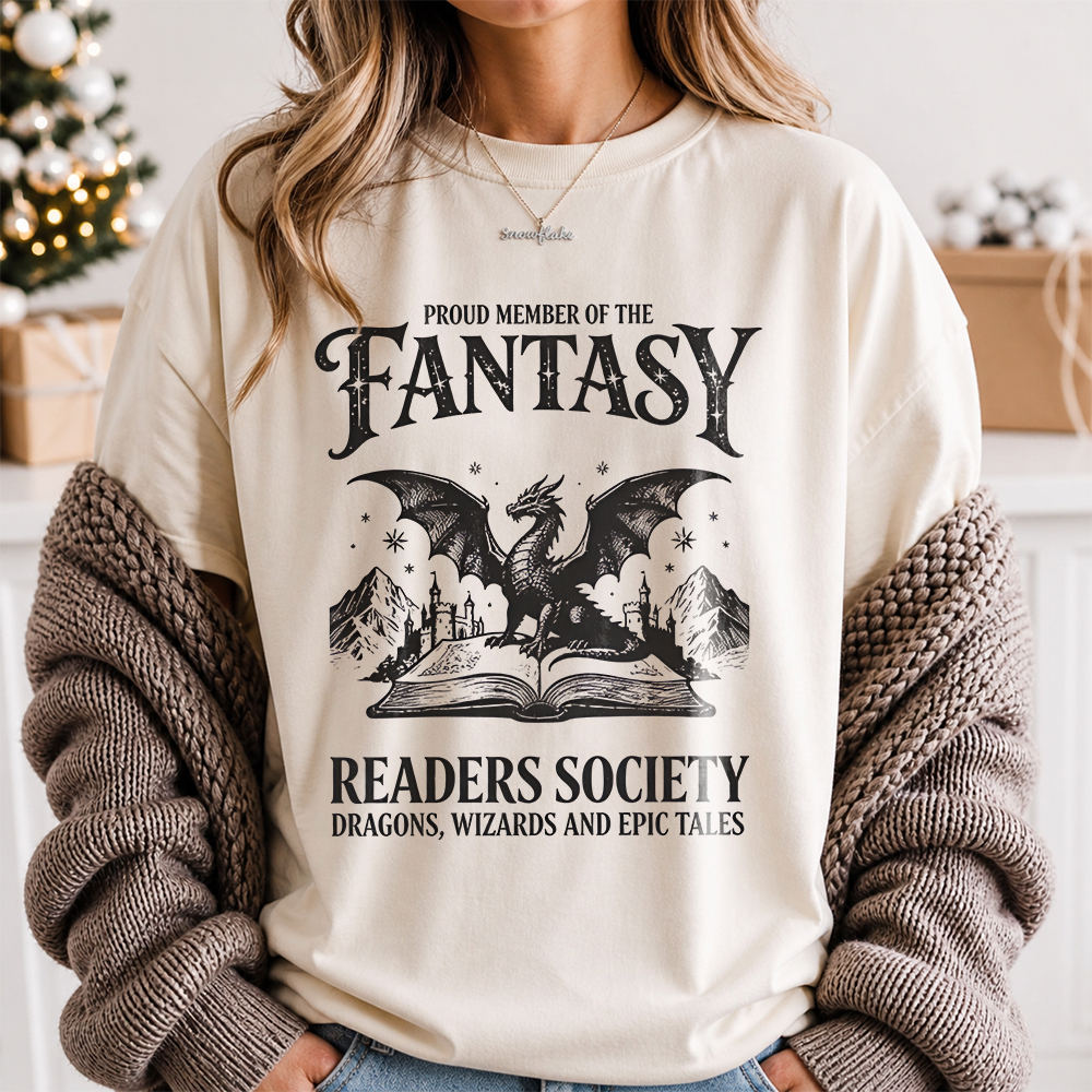Bookish Fantasy Reader T-Shirt for Quiet Readers Image 3 Bookish Fantasy Reader T-Shirt for Quiet Readers 3
