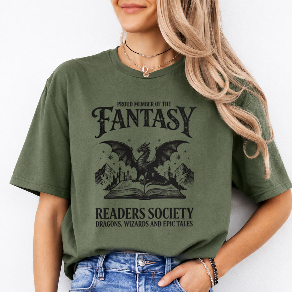 Bookish Fantasy Reader T-Shirt for Quiet Readers Image 5 Bookish Fantasy Reader T-Shirt for Quiet Readers 5