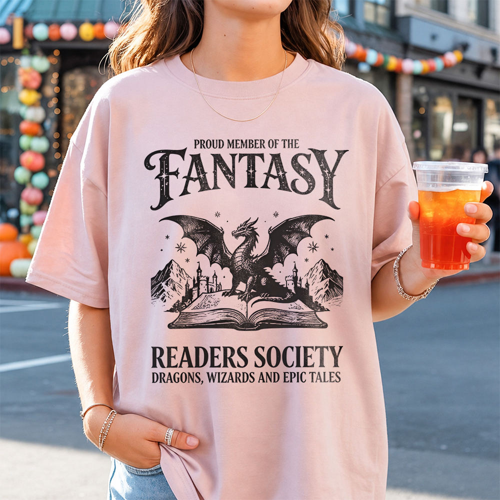 Bookish Fantasy Reader T-Shirt for Quiet Readers Image 6 Bookish Fantasy Reader T-Shirt for Quiet Readers 6