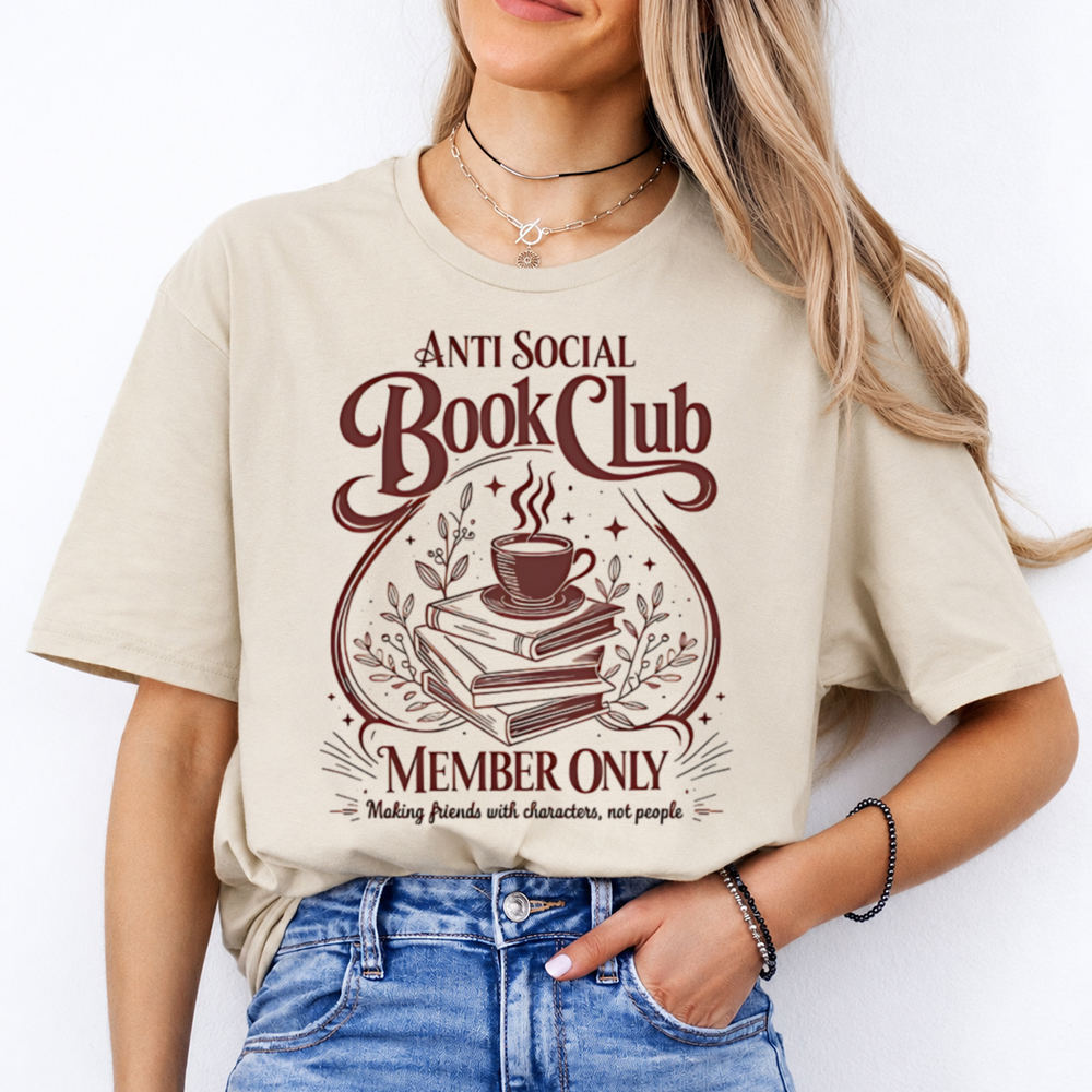 Booktrovert Shirt Anti Social Book Club Member Only Image 4 Booktrovert Shirt Anti Social Book Club Member Only 4