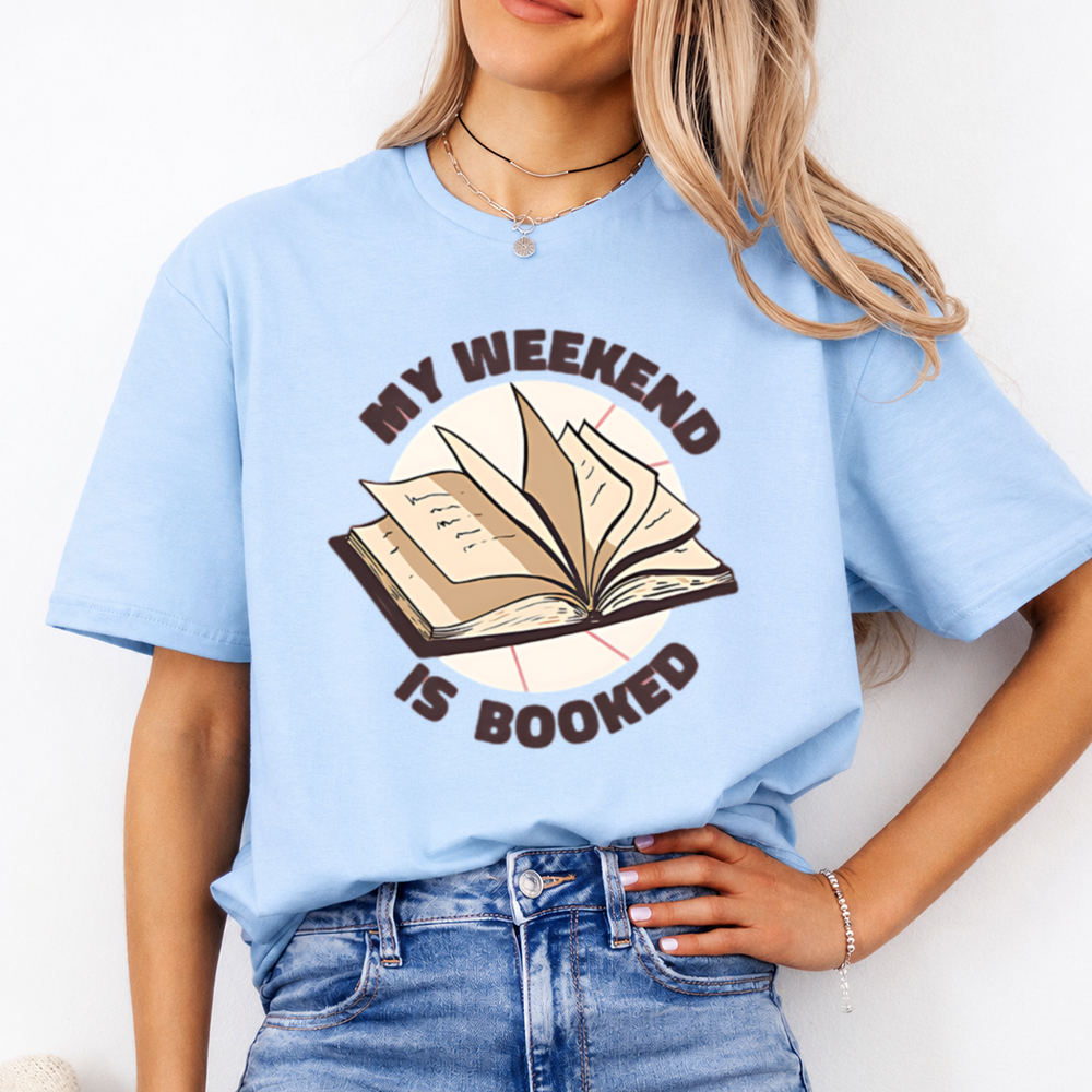 Booktrovert Shirt My Weekend Is Booked Open Book 2