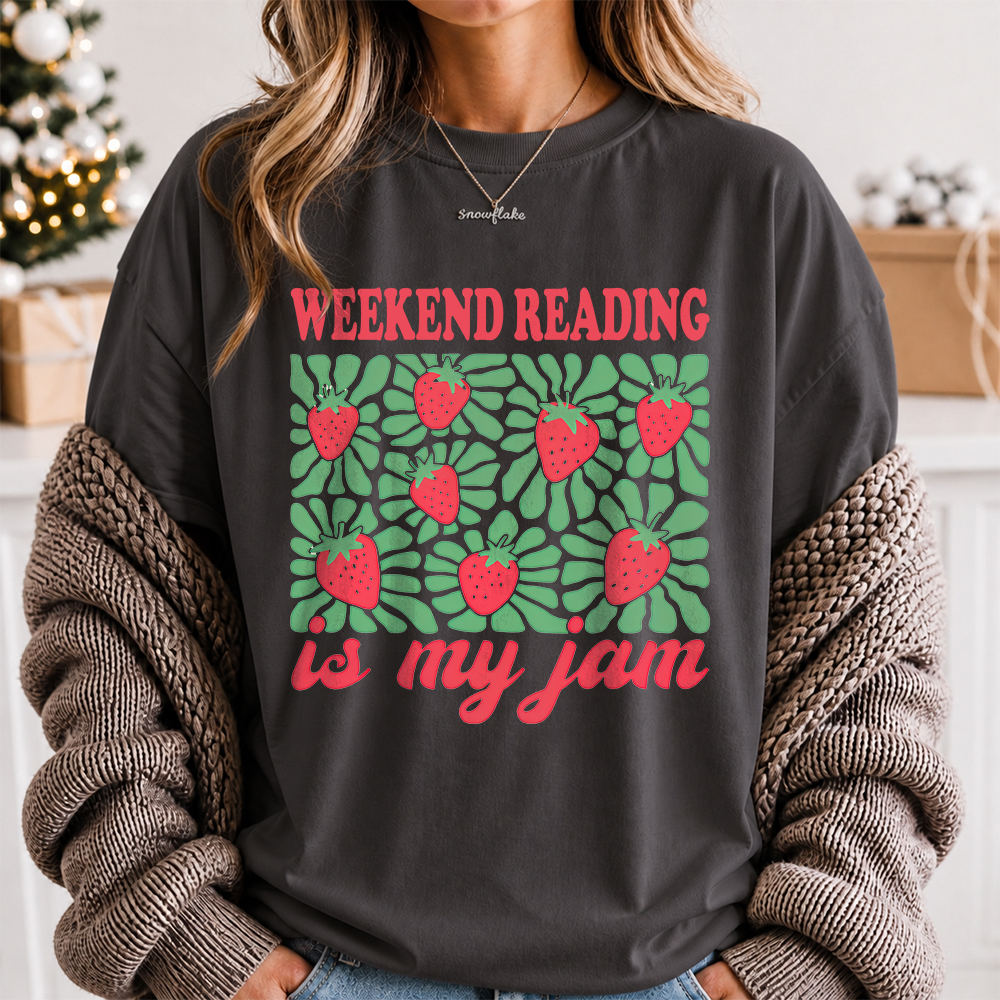 Booktrovert Shirt Weekend Reading Is My Jam 2