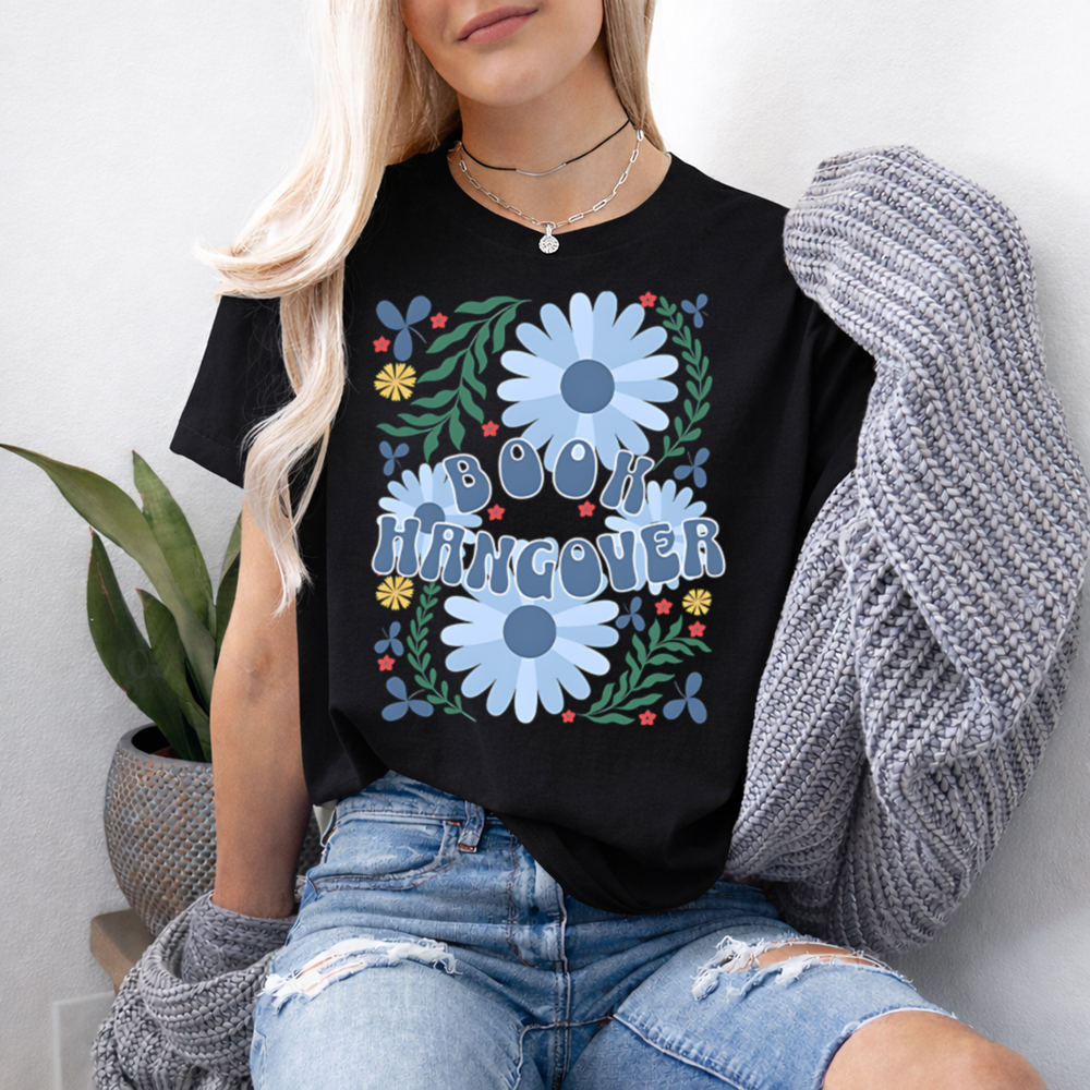 Bookworm Shirt Book Hangover Retro Floral Quote 2