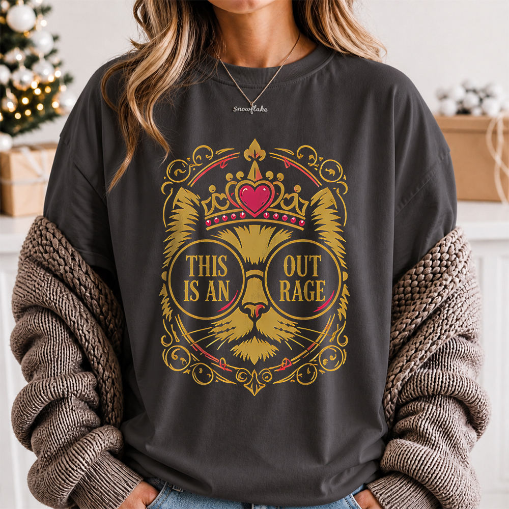 Dungeon Crawler Carl Shirt - This Is An Outrage Fantasy Book Fan Tee