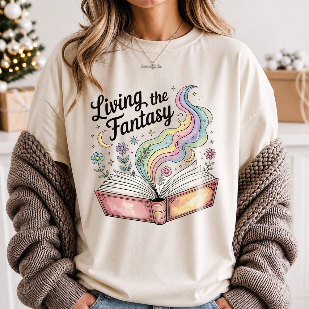 Fantasy Fantasy Reader T-Shirt | Books Before People Image 3 Fantasy Fantasy Reader T-Shirt | Books Before People 3