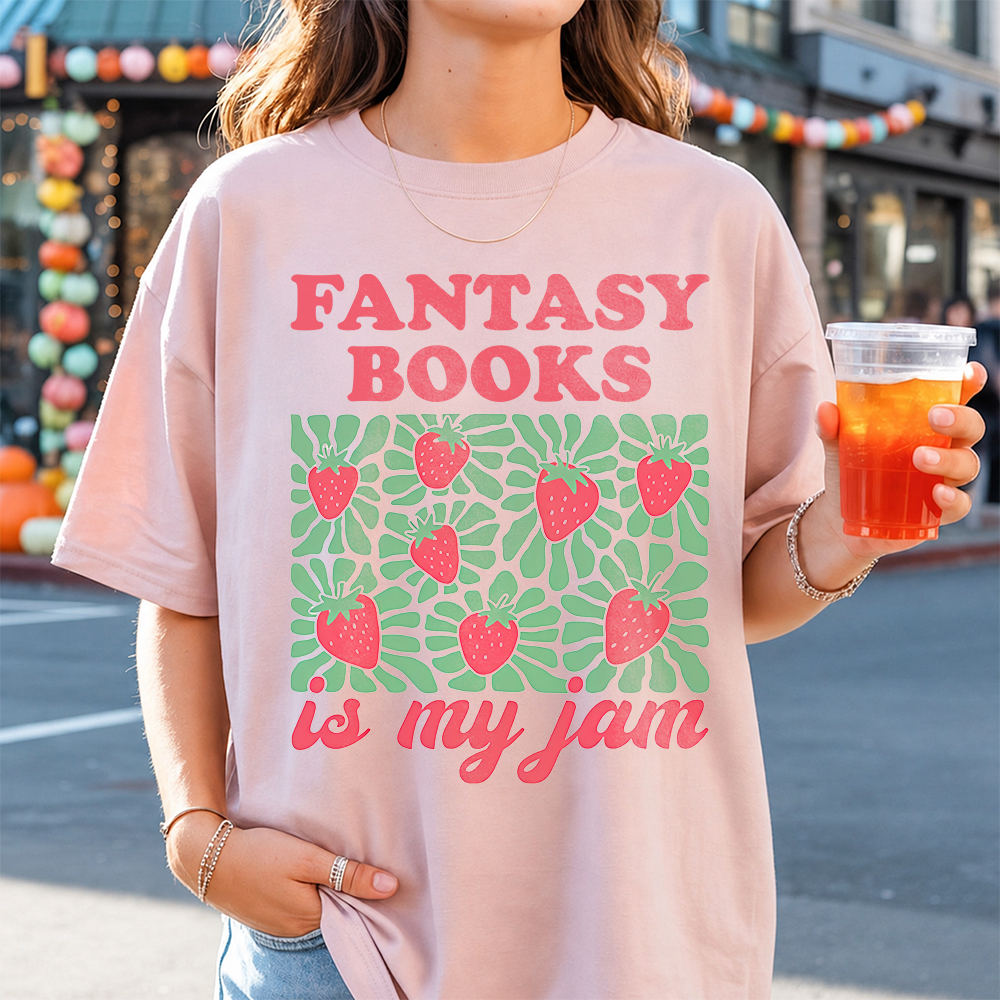 Fantasy Reader Shirt Strawberry Jam Motif Image 6 Fantasy Reader Shirt Strawberry Jam Motif 6