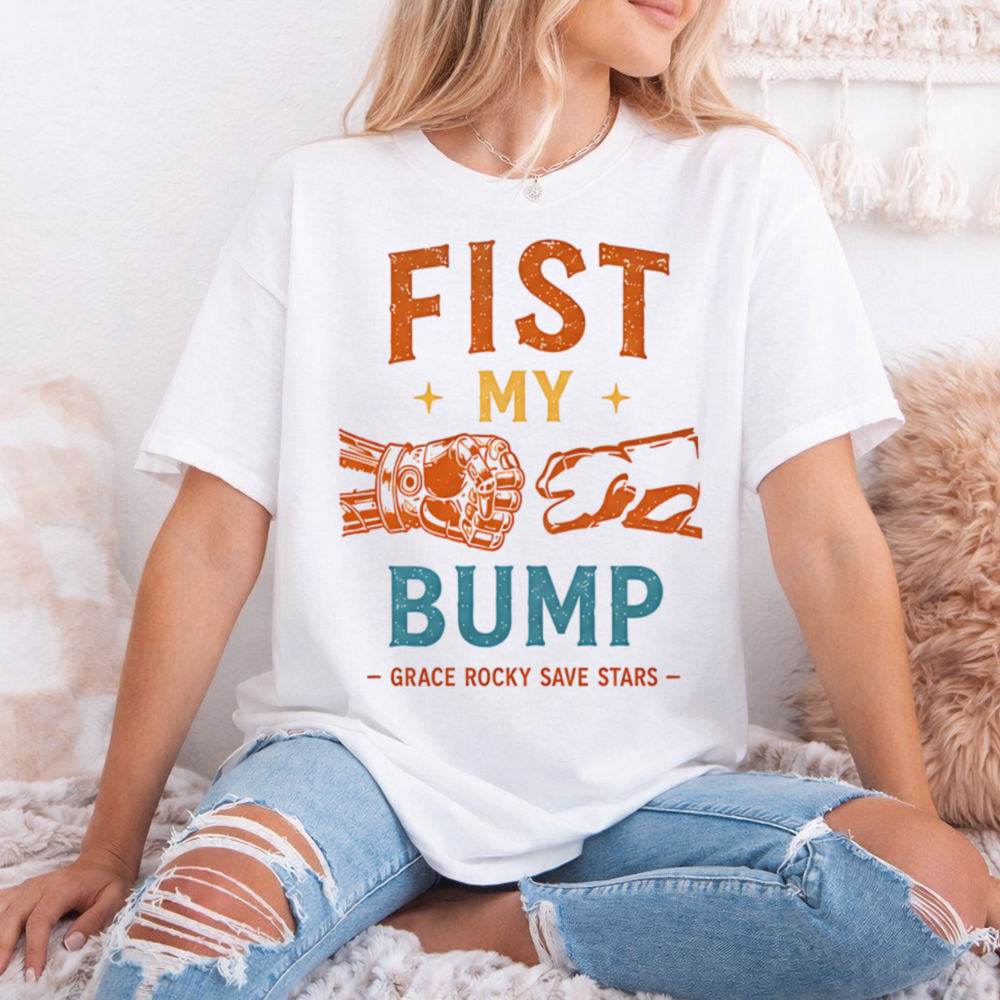 Fist My Bump Grace Rocky Save Stars Shirt – Ryland Grace & Rocky Tee 2