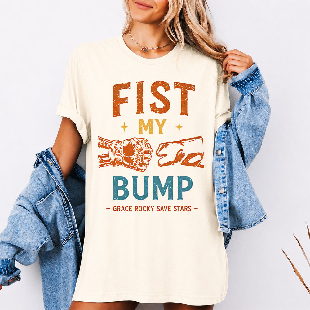 Fist My Bump Grace Rocky Save Stars Shirt – Ryland Grace & Rocky Tee