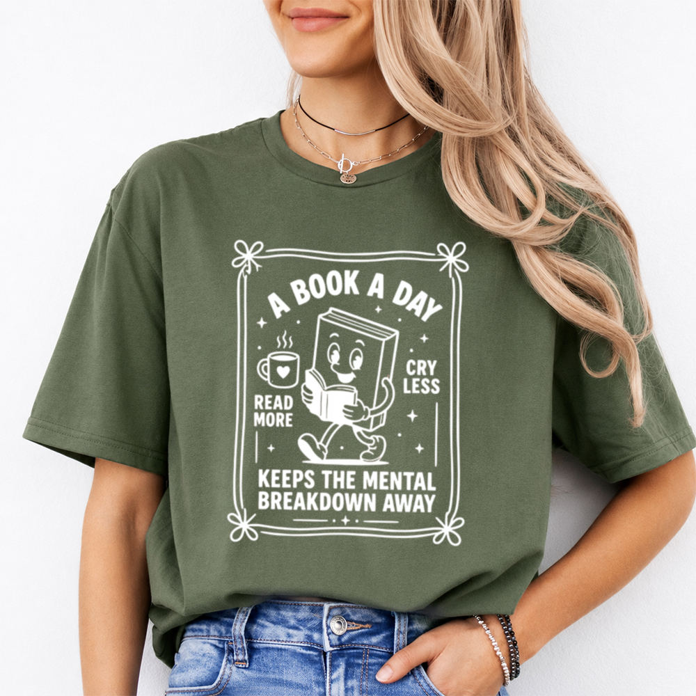 Funny Book Lover Shirt - For Those Who Find Comfort in Pages
