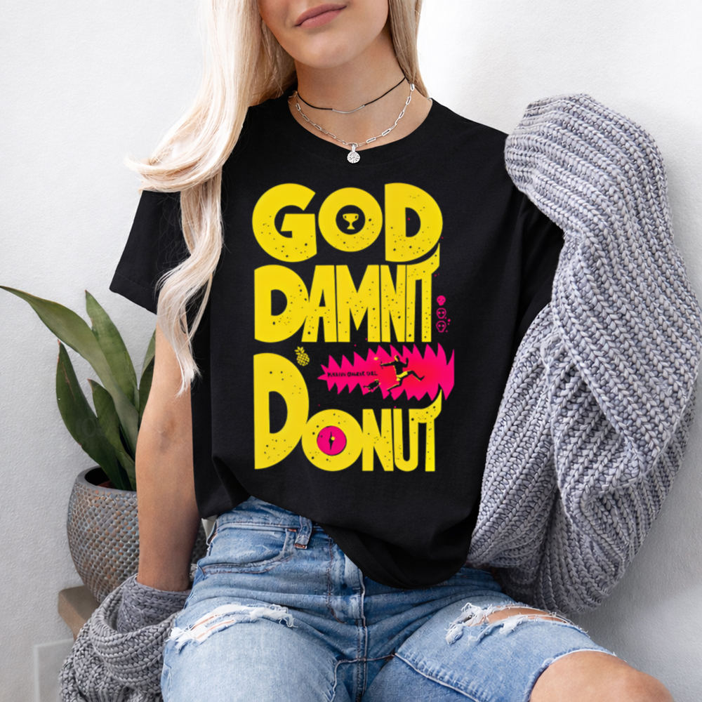 Funny Book Lover T-Shirt - God Damnit Donut 2