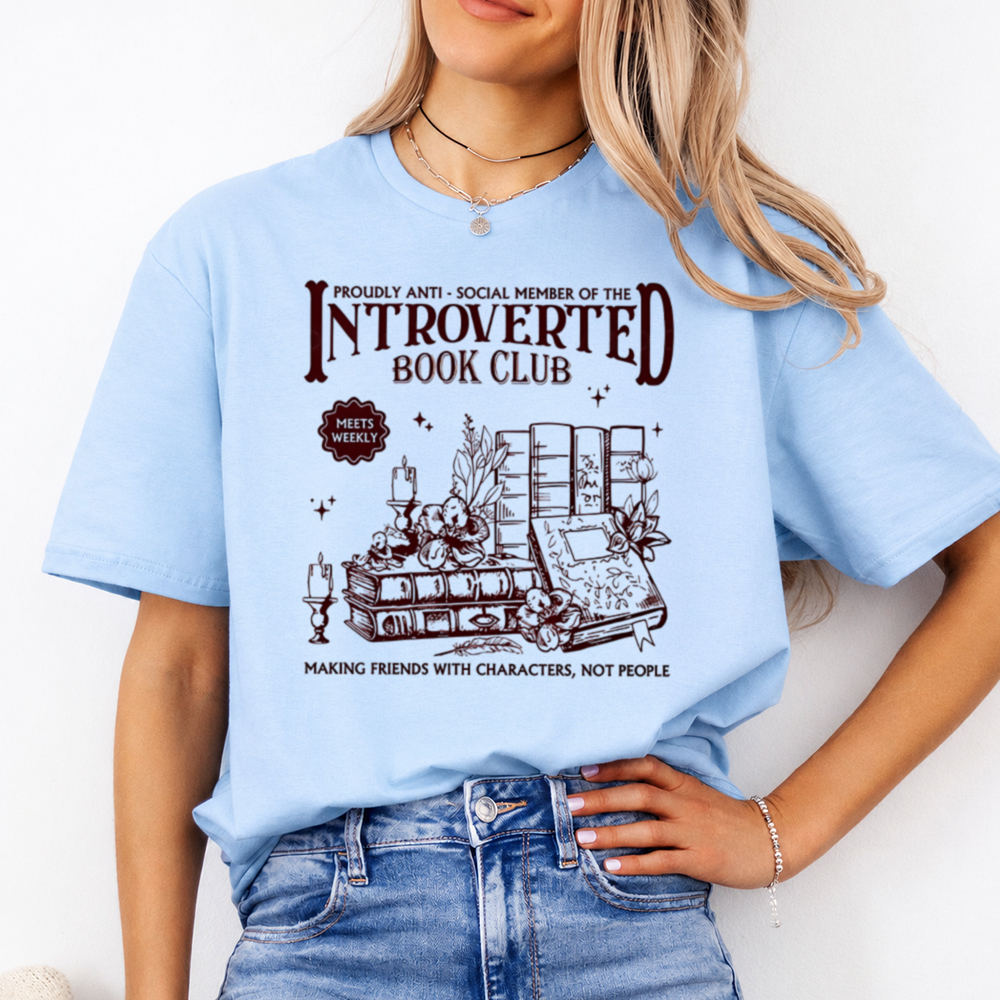 Funny Book Lover T-Shirt – Proudly Anti – Social Member Of The Introverted Book Image 3 Funny Book Lover T-Shirt - Proudly Anti - Social Member Of The Introverted Book 3