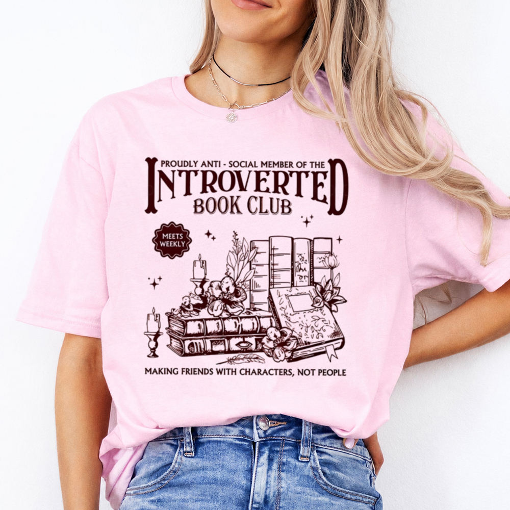Funny Book Lover T-Shirt – Proudly Anti – Social Member Of The Introverted Book Image 4 Funny Book Lover T-Shirt - Proudly Anti - Social Member Of The Introverted Book 4