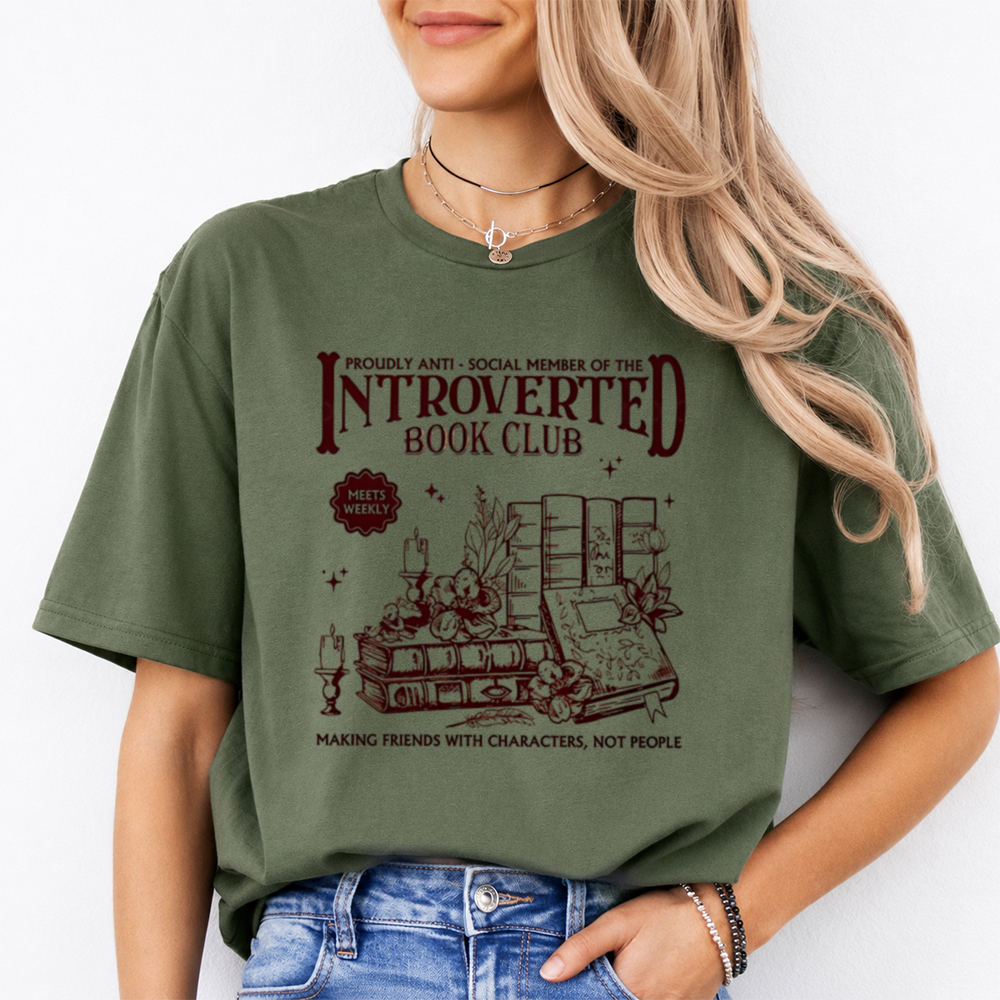 Funny Book Lover T-Shirt – Proudly Anti – Social Member Of The Introverted Book Image 5 Funny Book Lover T-Shirt - Proudly Anti - Social Member Of The Introverted Book 5
