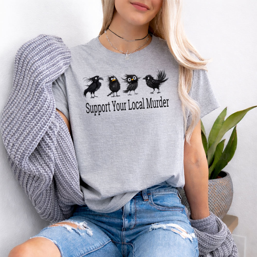 Funny Book Lover T-Shirt - Support Your Local Murder 2