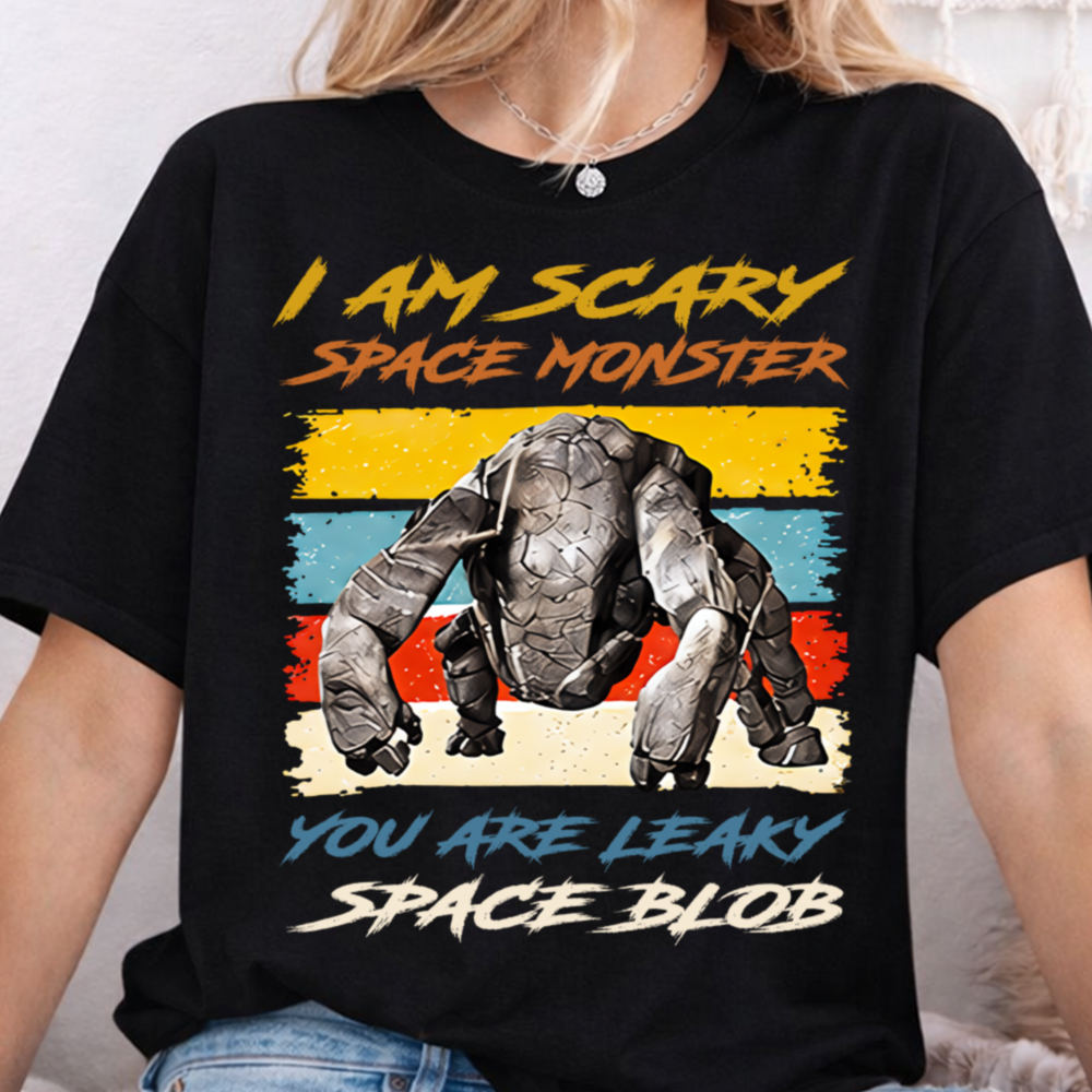 I Am Scary Space Monster Shirt - Rocky Alien Quote Sci-Fi Reader Tee