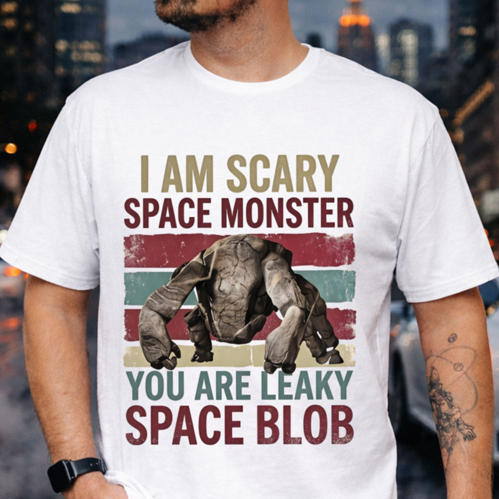 I Am Scary Space Monster Shirt - Rocky Space Monster Sci-Fi Shirt