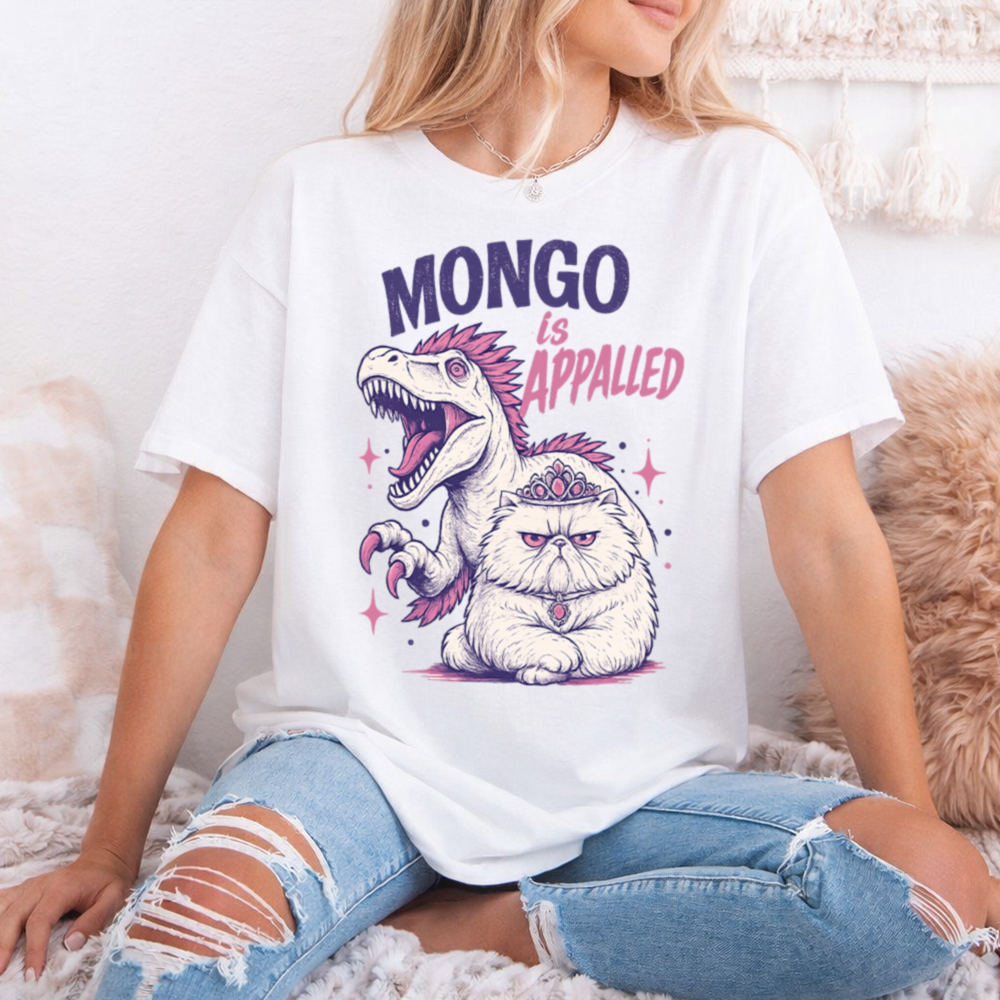 Princess Donut Mongo Is Appalled Shirt – Funny LitRPG Cat Graphic Tee 2