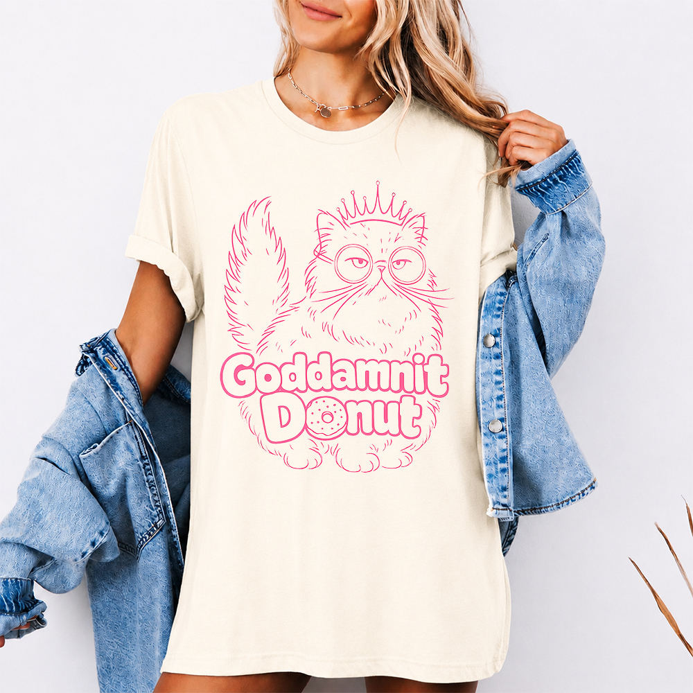 Princess Donut Shirt – Royal Cat Graphic Tee for Dungeon Crawler Carl Fans
