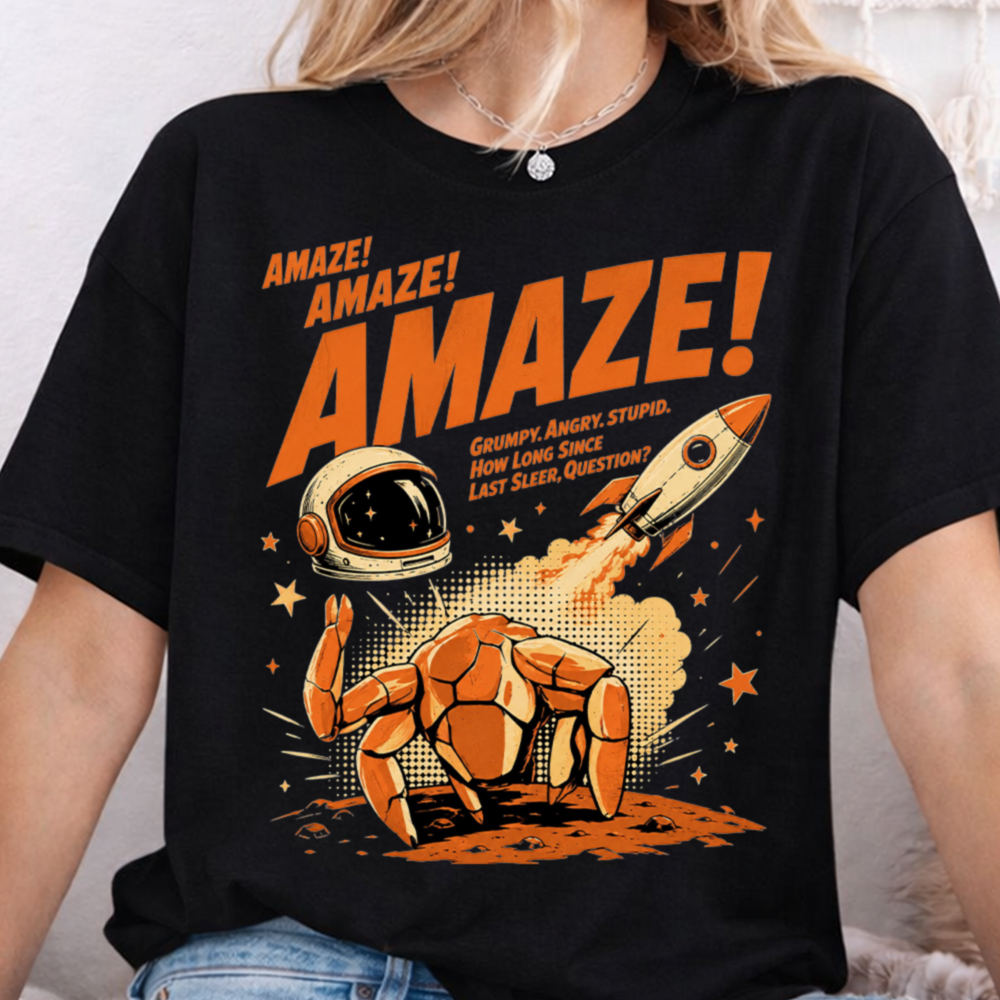 Rocky Amaze Graphic Tee, Grace Rocky Save Stars Shirt – Rocky Alien Friendship Shirt