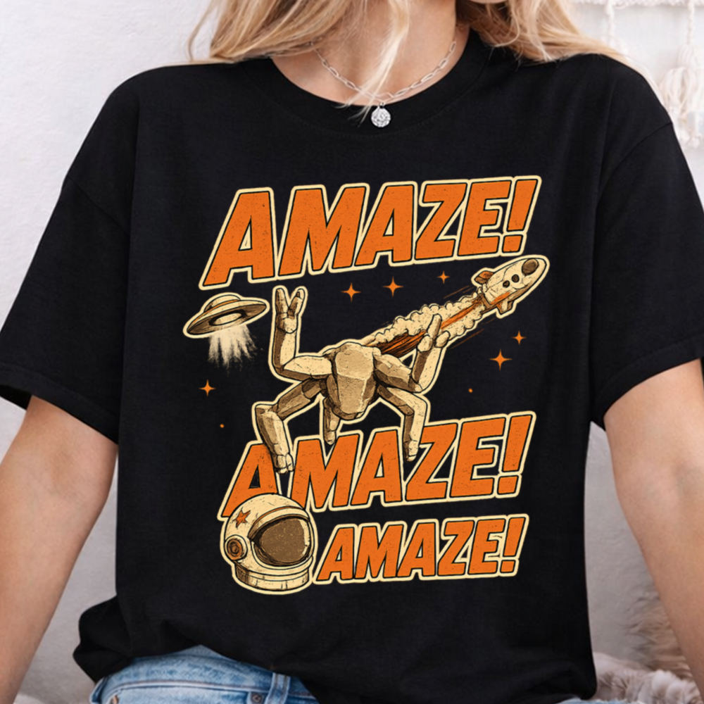 Rocky Amaze Graphic Tee, Grace Rocky Save Stars Shirt – Rocky & Grace Sci-Fi Tee 2