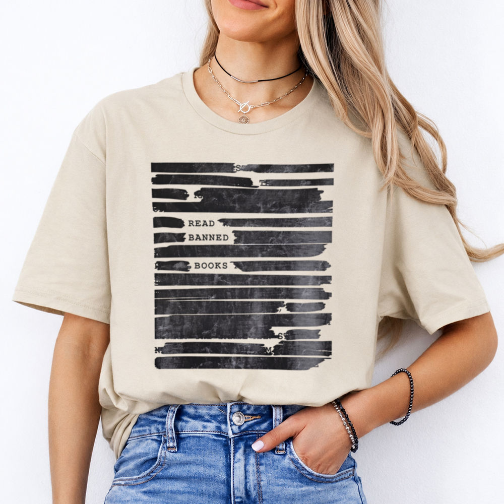 Vintage Book Lover T-Shirt – Read Banned Books Image 6 Vintage Book Lover T-Shirt - Read Banned Books 6
