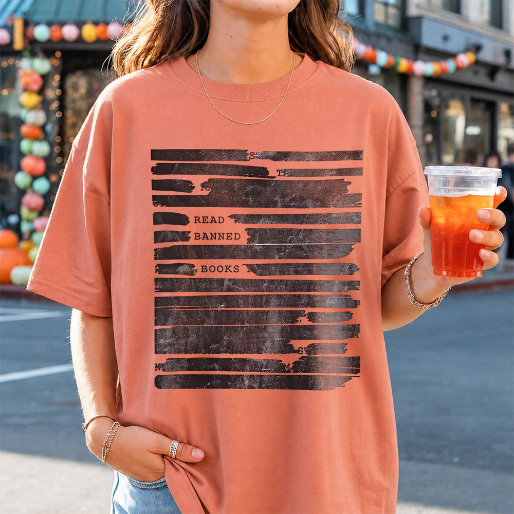Vintage Book Lover T-Shirt – Read Banned Books Image 7 Vintage Book Lover T-Shirt - Read Banned Books 7