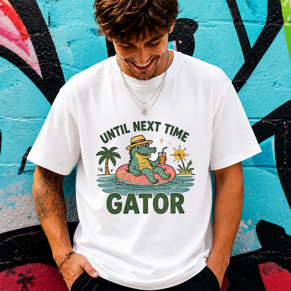 Funny Alligator Cartoon Shirt Until Next Time, Gator Tee 2
